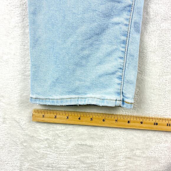 Levis Ribcage Straight Ankle Jeans Womens 30 Whiskered Baggy Grunge Button Fly - Picture 7 of 11